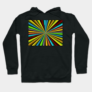 Colorful radial pattern Hoodie